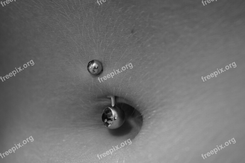 Navel Piercing Skin Sexy Abdomen