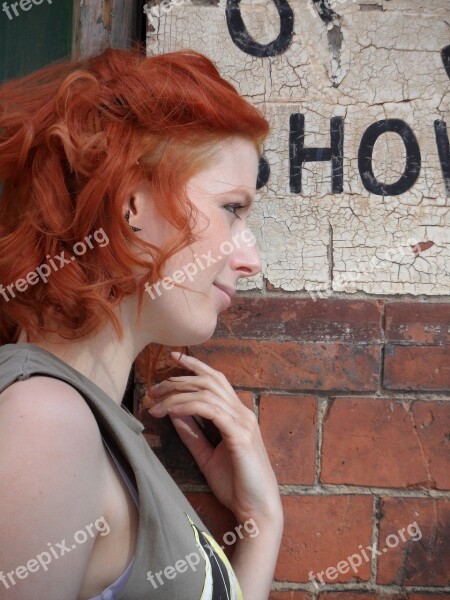 Red Head Photography Course Model Free Photos