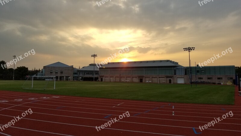 Sunset Dawn Dusk Field Shanghai