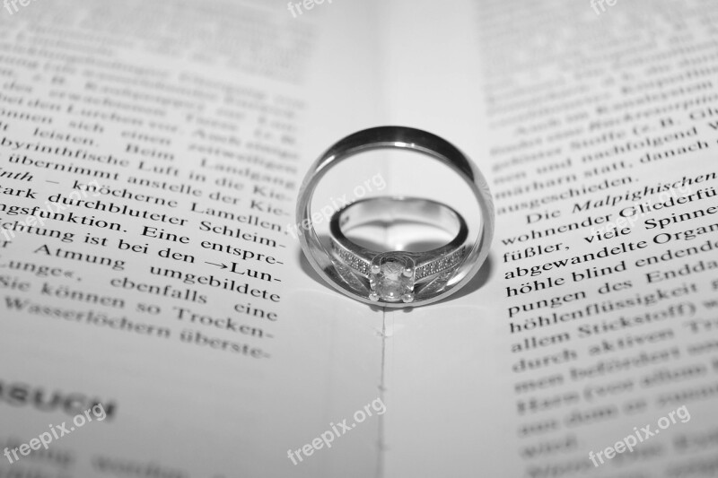 Rings Book Blancoynegro Free Photos