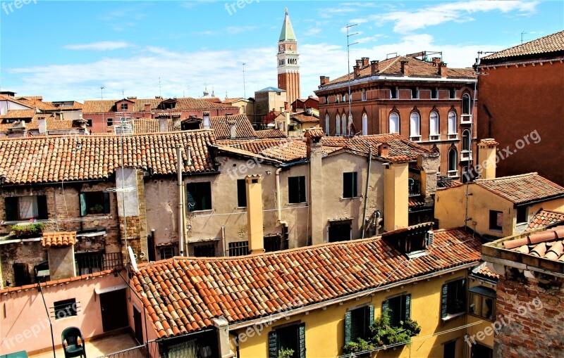 Venice Italy Architecture Buildings Rooftops