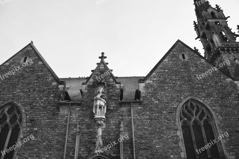 Church Acigné France Brittany Statue Of King Saint Louis King Of France