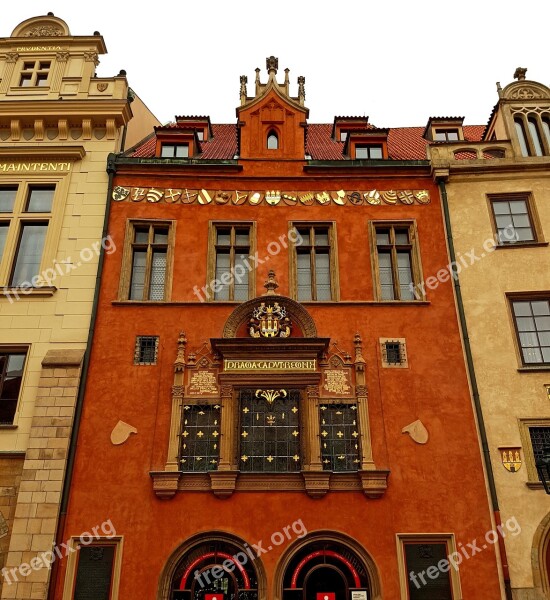 Town Hall Prague Old Town Renaissance Window