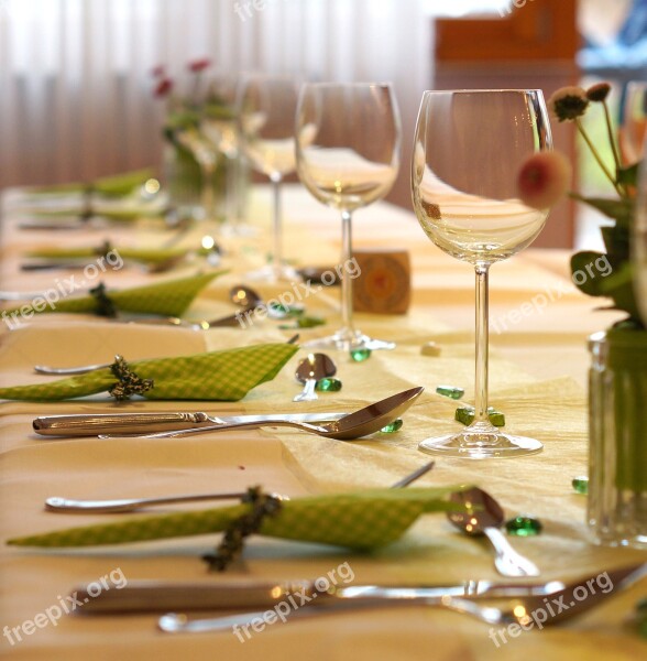 Festival Table Banquet Table Board Gedeckter Table