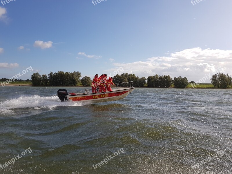 Lifeguard Boats Training Free Photos