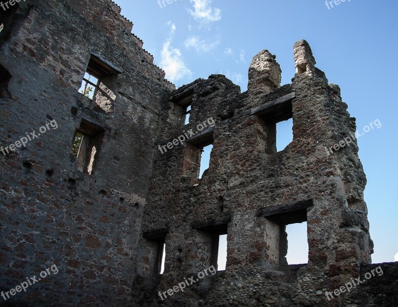 Burgruine Masonry Lapsed Fortress Old