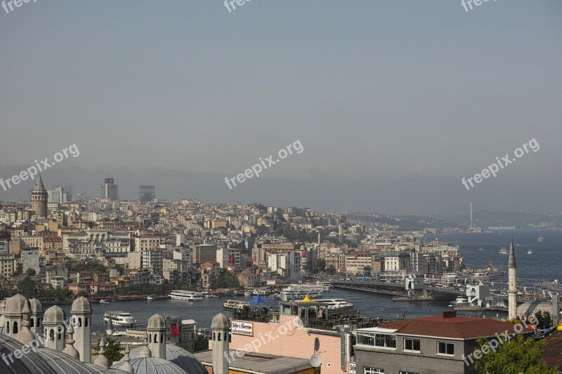 Istanbul City Landscape Townscape Marine