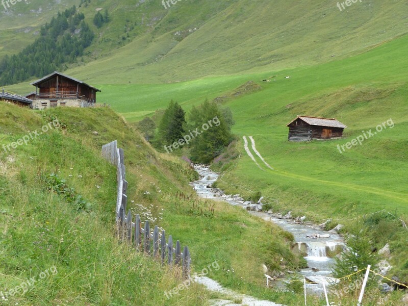 Bach Mountains South Tyrol Bergdorf Italy