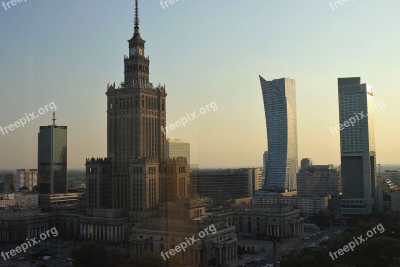 Warsaw Children's Parade Gold Panorama Architecture