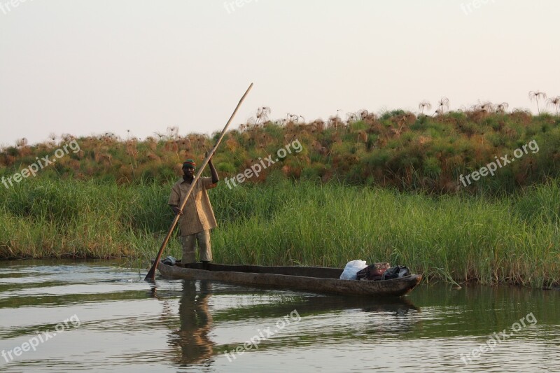 Africa River Boat Zambezi Free Photos