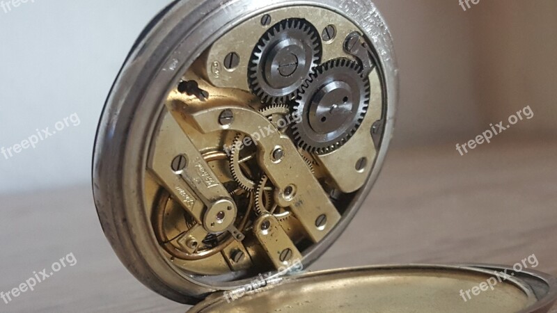 Pocketwatch Movement Vintage Clock Time