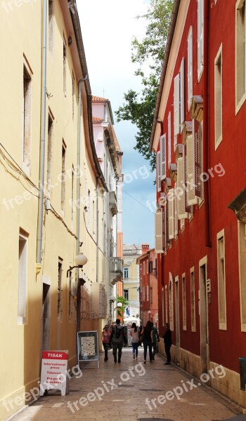 Alley Croatia Zadar Houses Historic Center