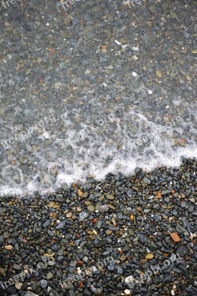 Marine Beach Gravel Stone Water