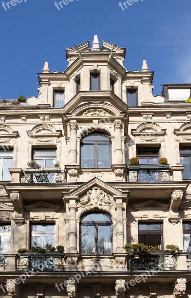 Stucco Façade Window Sculpture Architecture Fürth Historicism