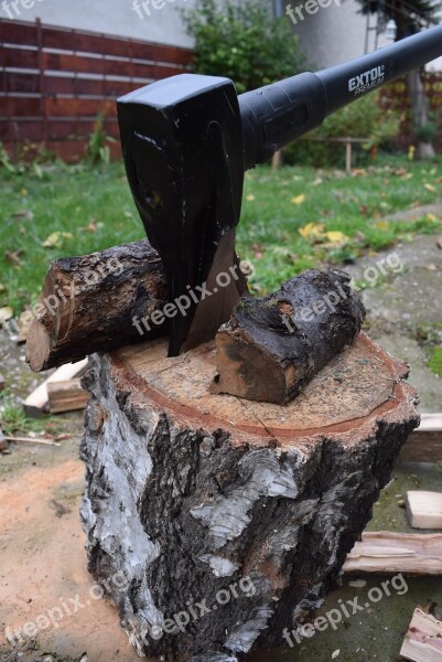 Heavy Axe Káľačka Preparation Of The Wood Winter Chop Wood