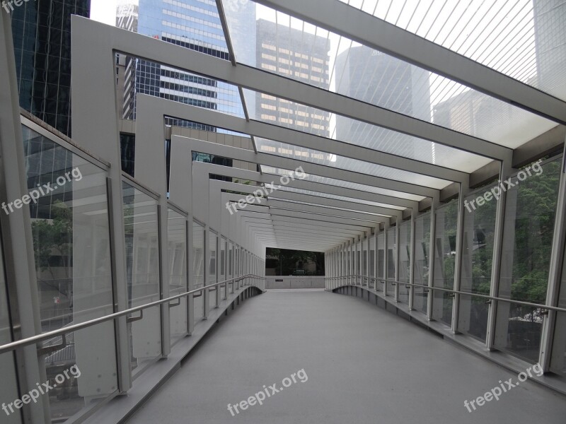 Pedestrian Bridge Overpass City Sydney