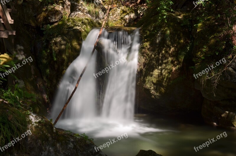 Waterfall Myrafälle Lower Austria Stone Wall Gorge Forest