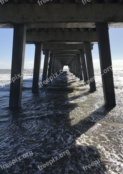 Pier Architecture Ocean Tourism Water