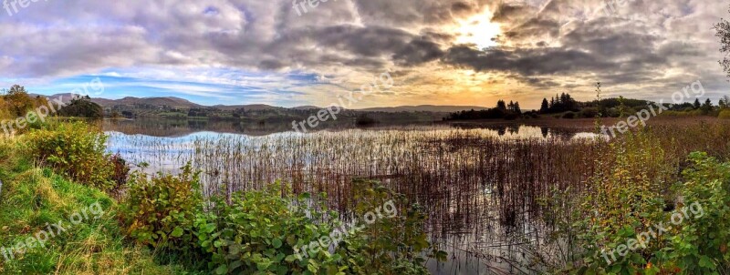 Lake Clouds Donegal Ireland Lough