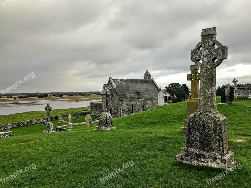 Cemetery High Cross Ireland Old Free Photos