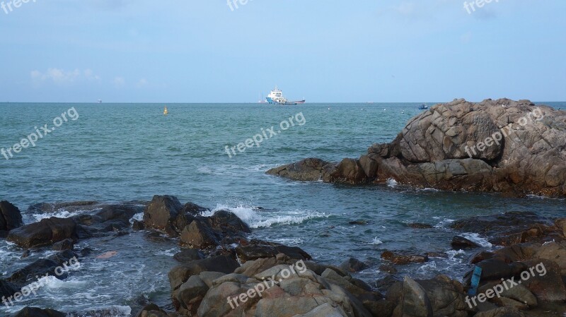 Scenery Vung Tau The Sea Rock Free Photos