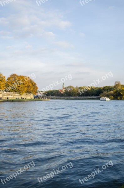 Wisla Kraków River Podgórze Poland