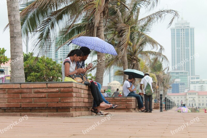 In Love Colombo Sri Lanka Couple Umbrella