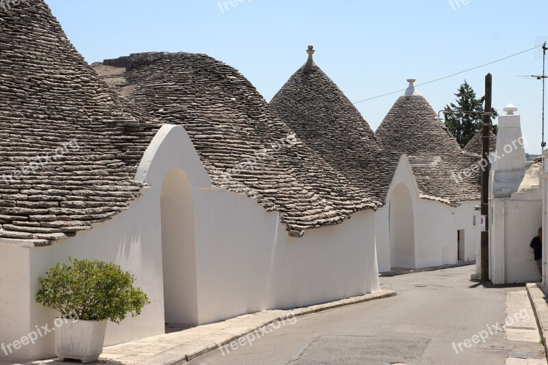 Alberobello Puglia Trulli White Itria