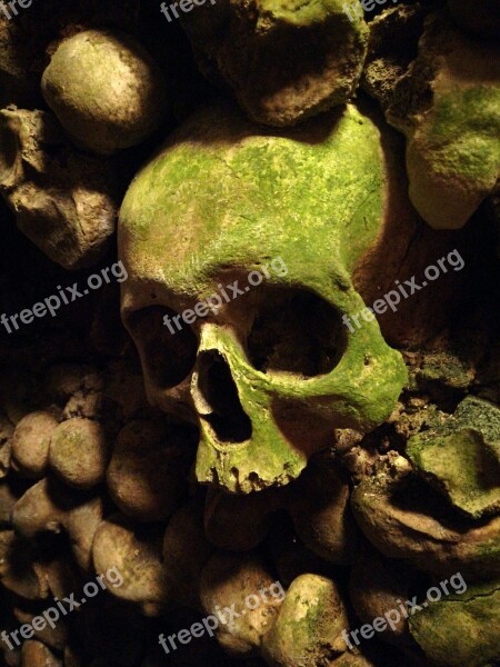 France Paris Cemetery Underground Skeleton