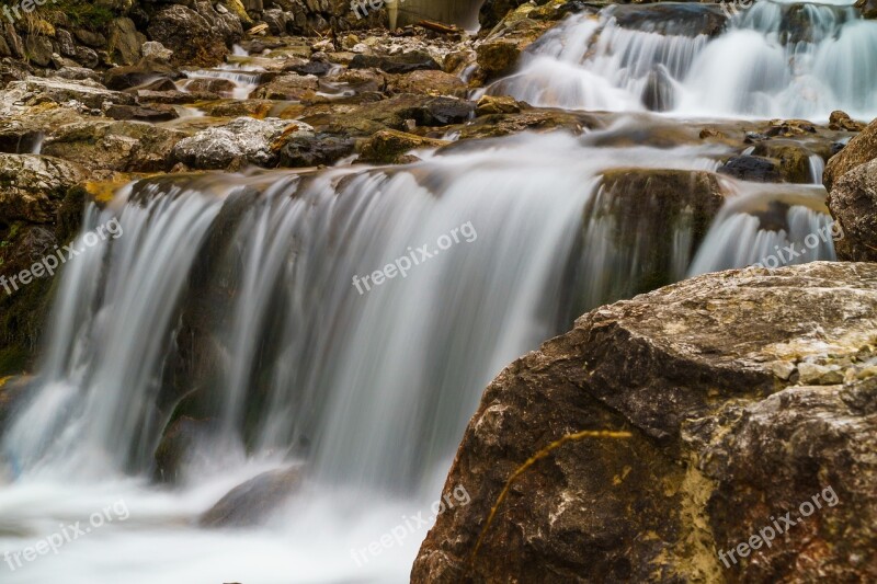 Foghorn Wrinkle Bach Tobel Oberstdorf Long Exposure