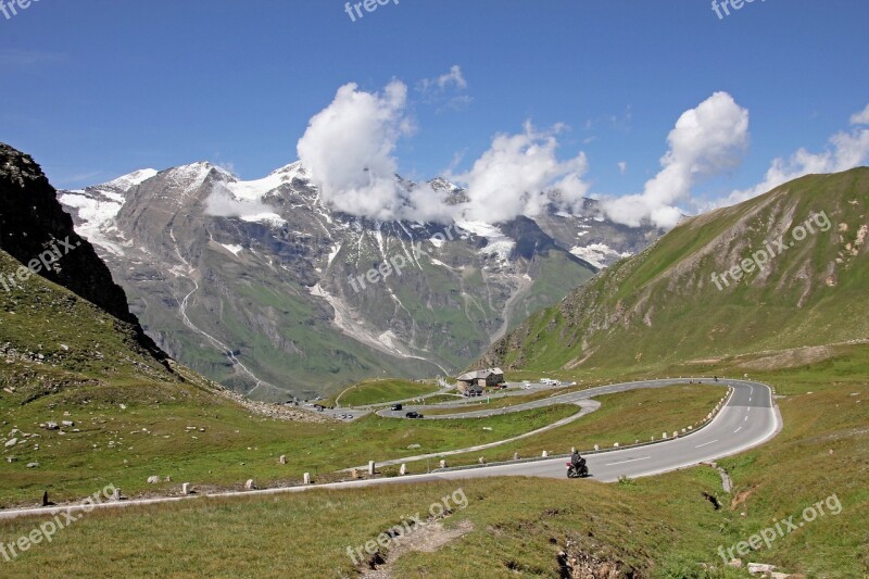 Grossglockner High Alpine Road Mountain Road Alpine Mountains Nature