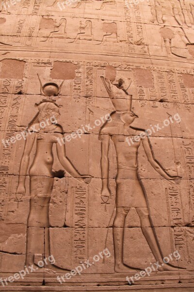 Egyptian Characters Billedhuggeri Temple History