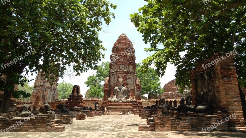 Wat Mahathat Ayutthaya พระ Free Photos