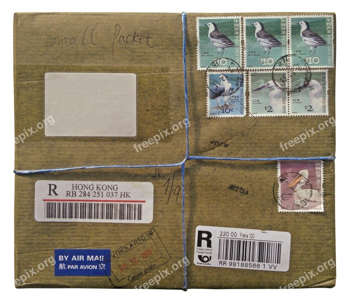 Package Par Avion Stamps Post Office Free Photos