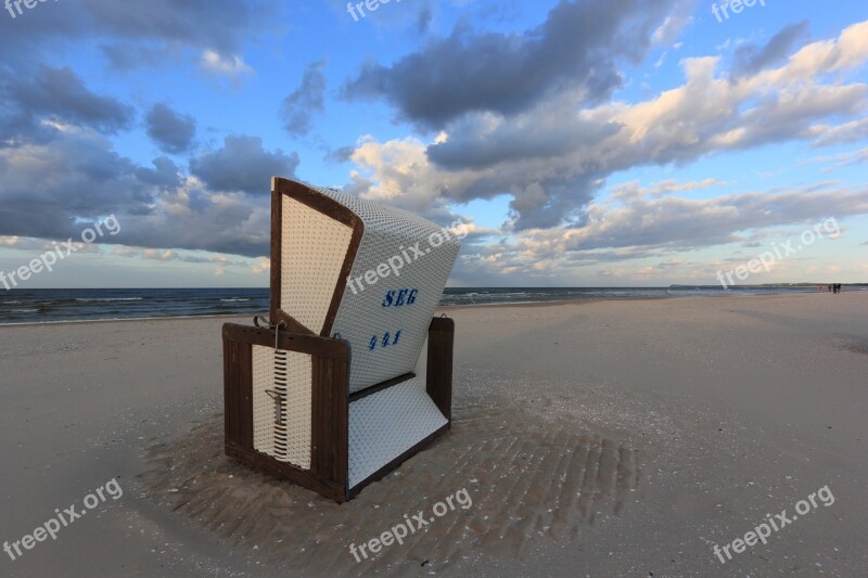 Germany Karlshagen Beach Evening Chair