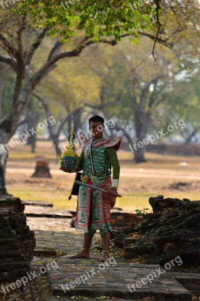 Khon Ramayana Siam Dressed Up Mask