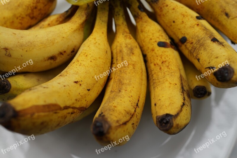 Bananas Popular Fruit Nutrition Tropical Fresh