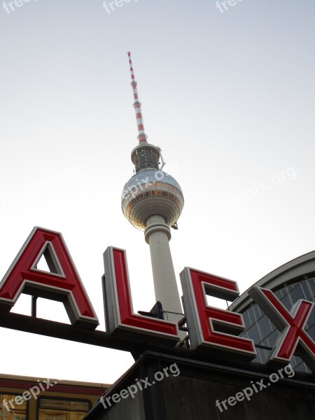 Tv Tower Alex Alexanderplatz Berlin Space