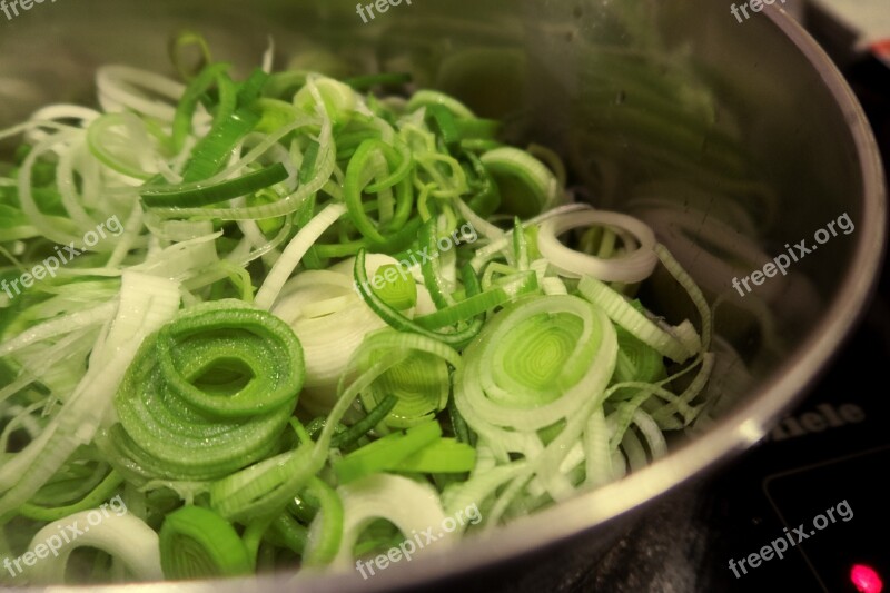 Pot Leek Cook Cooking Pot Hotplate