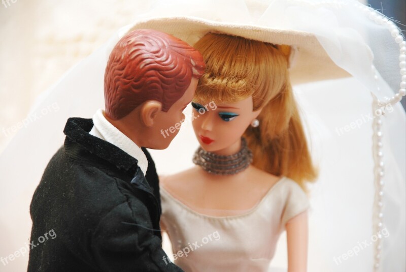 Dolls Wedding Marriage Just Married Bride