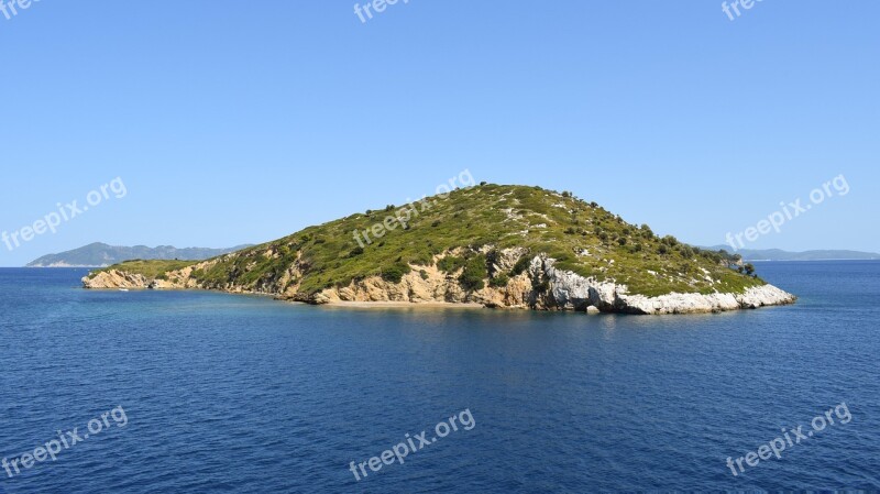 Greece North Sporades Island Inhabitant Aegean Sea