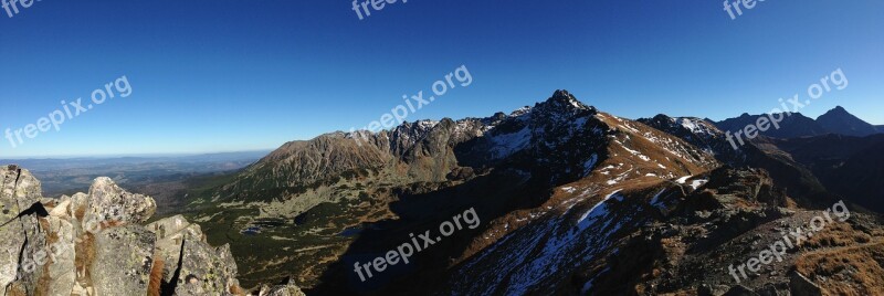 Tatry Mountains The High Tatras Landscape Nature