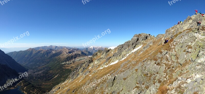 Mountains Tatry Poland The High Tatras Landscape