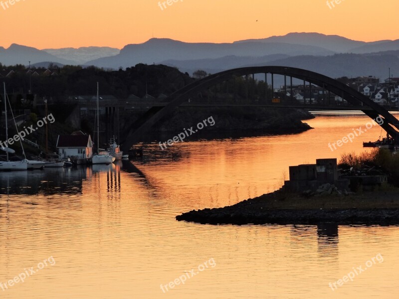 Stavanger Sunrise Norway Port Free Photos