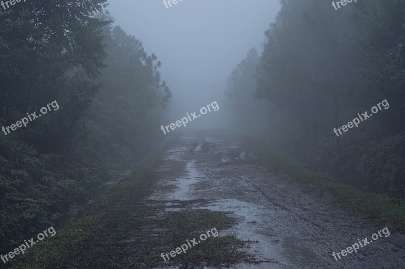 Fog Nature Waterfall Thailand Sky