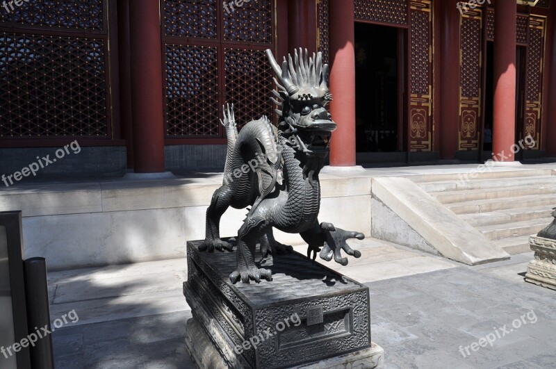 China Temple Dragons Free Photos