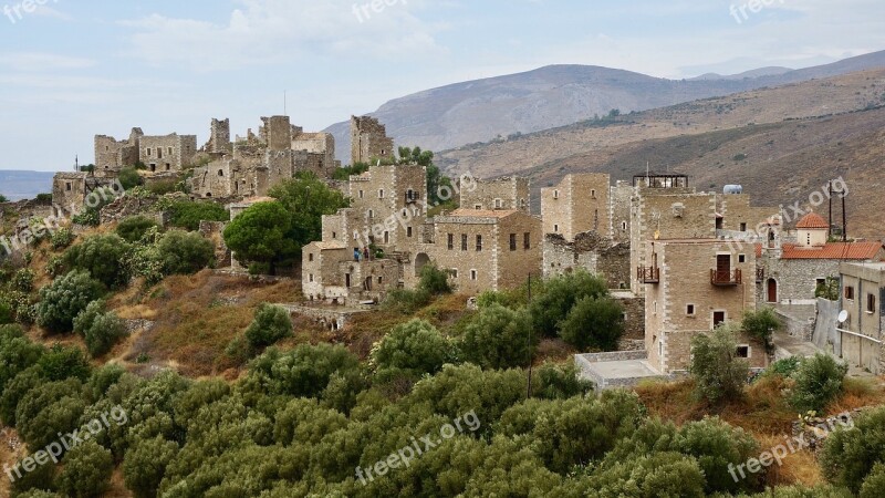 Greece Peloponnese Old Green Historical