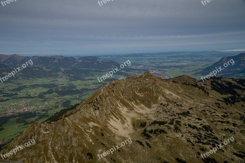 Oberstdorf Foghorn Valley Mountains Alpine