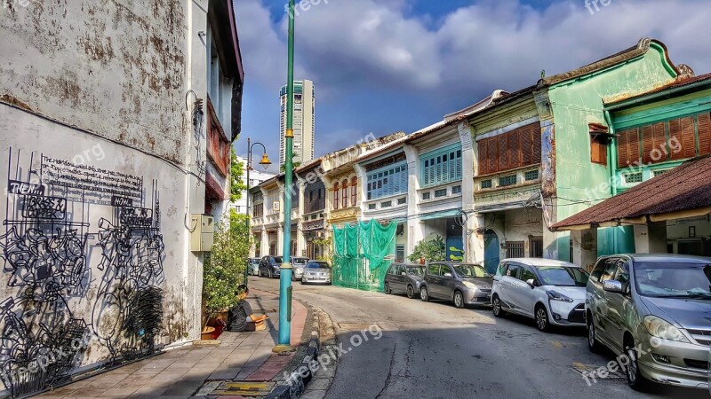 Penang Street View Malaysia Tou Street City