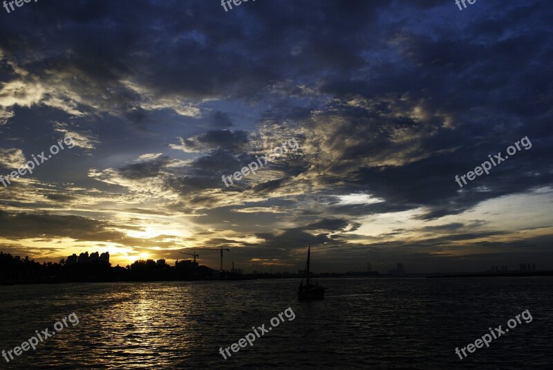 The Sky Beach Cloud The Sea Water